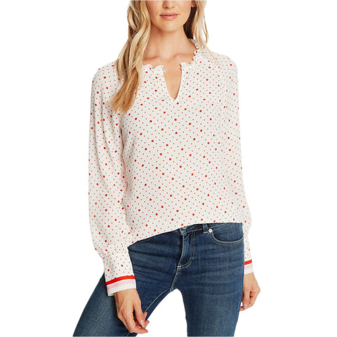 CeCe Women's Polka Dot Printed Blouse