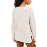 Hippie Rose Women's Junior Fit Textured High Low Sweater