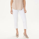 Isaac Mizrahi Live! Plus Tall 24/7 Stretch Crop Pants with Back Slits
