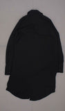 Prologue Women's Long Sleeve Collared Button Down Dress Black XS