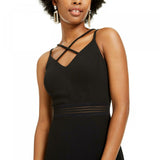 City Studio Women's Junior Fit Crisscross Bodycon Dress