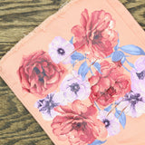DG2 by Diane Gilman Petite Floral Fray-Hem Ankle Jeans Blush 14P