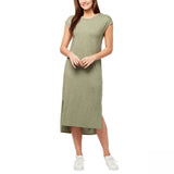 Jessica Simpson Women's Cap Sleeve Side Slit Midi Dress