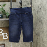 DG2 by Diane Gilman Women's Classic Stretch Pull On Bermuda Shorts Indigo Small