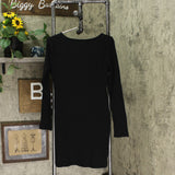 Wild Fable Women's Long Sleeve Scoop Neck Rib Knit Mini Dress