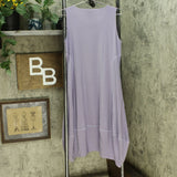 MarlaWynne Women's Matte Jersey Sleeveless Dress With Pockets Dusk Small