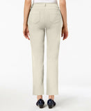 JM Collection Women's Curvy Fit Straight Leg Pants