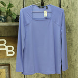 Dennis Basso Women's Caviar Crepe Square Neck Top