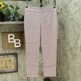 MarlaWynne Womens Stretch Twill FLATTERfit Pants With Slit Lilac Gray 12