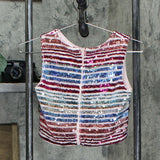 Sequin Hearts Girls Big Girls Sleeveless Sequin Lined Top Pink 12