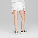Wild Fable Women's High Rise Cutoff Jean Shorts 8 White
