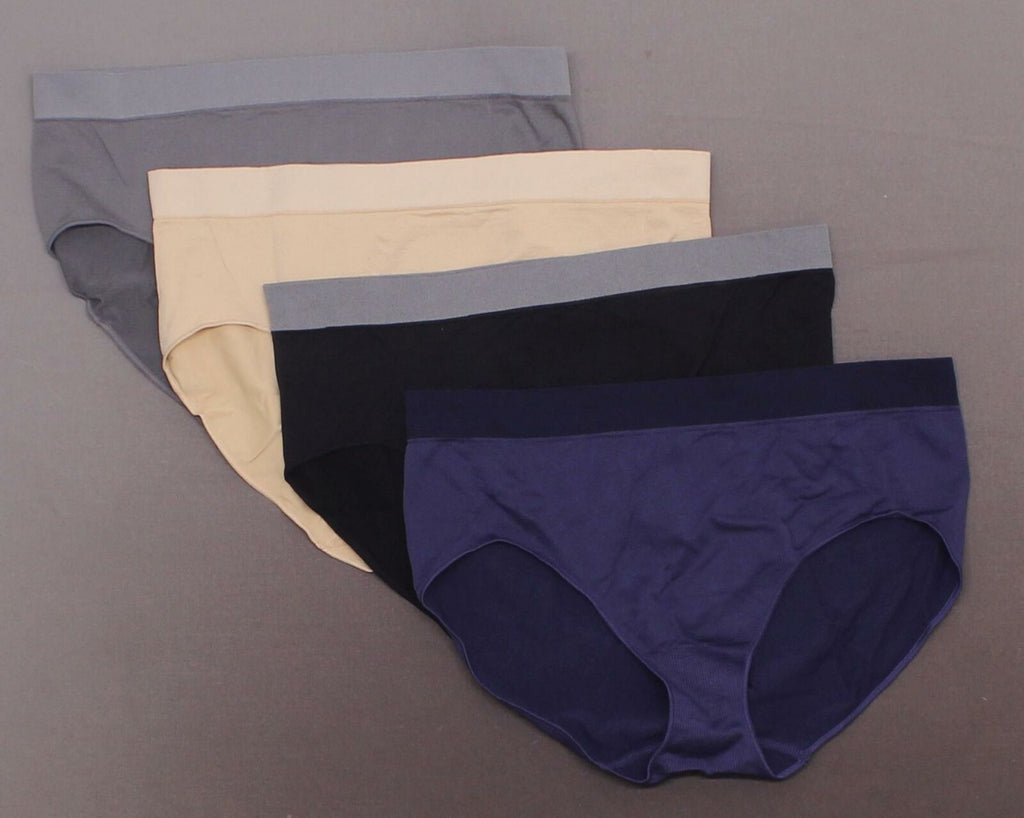 Black Bow Women's 4 Pack Seamless Microfiber Hipster Panties Assorted –  Biggybargains
