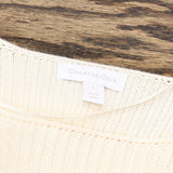 Charter Club Women's Boat-Neck Ribbed-Knit Sweater Ivory Large