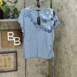 DG2 by Diane Gilman Women's Tie Dye Side Tie T-Shirt