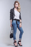 Ada Womens Handmade Leather Wrap Belt Black One Size