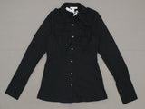 Prologue Women's Long Sleeve Fitted Button-Down Collared Shirt Blouse Top