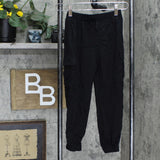 Art Class Girls' Utility Jogger Pants Black S
