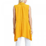 Fever Women's Sleeveless High Low Tunic Blouse