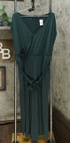 NWT G By Giuliana Womens Belted Cropped Knit Jumpsuit. 695571-Tall Large Tall