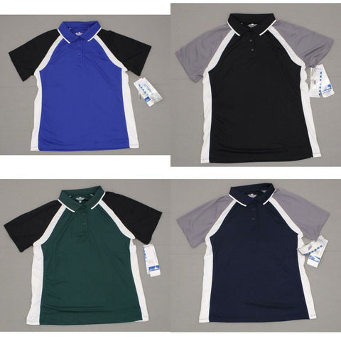 Charles River Apparel Women's Tri-Color Wicking Polo Shirt