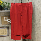 MarlaWynne Women's Plus Size Cropped FLATTERfit Pants With Cuff Scarlet Red 24W