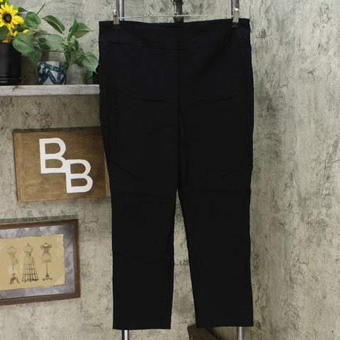 Hilary Radley Built-In Tummy Control Panel Pull On Pants Black XL