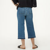 NYDJ Plus Size Wide Leg Capri Jeans With Released Hem