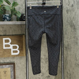 Ideology Women's Space Dyed Cropped Cutout Leggings