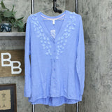 Isaac Mizrahi Live! Women's Embellished V-Neck Button Front Cardigan