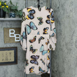 G by Giuliana Women's Line Chiffon Butterfly Wrap Dress Blush Pink Small