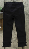 DG2 by Diane Gilman Women's Classic Stretch Double Frayed Cropped Jeans
