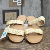 A New Day Women's Lucy Wide Width Braided Slide Sandals
