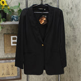IMAN Women's Plus Size Global Chic Luxury Resort Blazer With Printed Cuffs