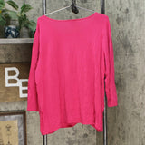 Slinky Brand Women's Plus Size 2 Pack 3/4-Sleeve Twist Front Tunic Tops