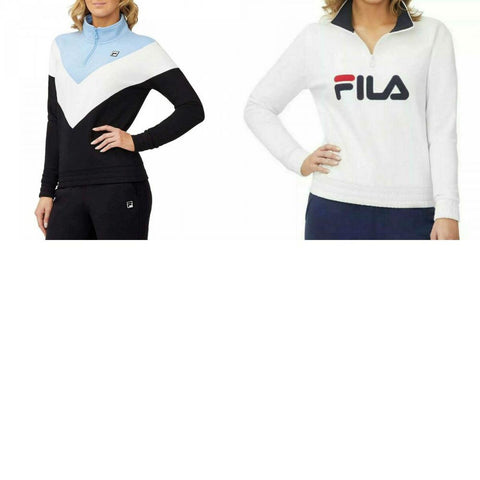 Fila Women's 1/4 Zip Pullover Sweatshirt
