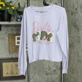 Barbie Womens  Graphic Long Sleeve Pajama Top J001598JBAR1549 Lavender Purple L