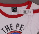 Modern Lux Women's We Like To Party Ringer Graphic T-Shirt