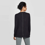 Knox Rose Women's Long Sleeve Crewneck Sparkle And Shine T-Shirt
