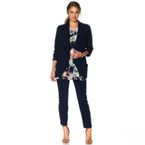 NWT Nina Leonard Womens High-Tech Crepe Easy Blazer. 640465 Medium