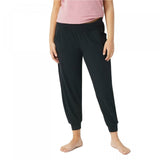 AnyBody Women's Petite Cozy Knit Side Ribbed Jogger Pants