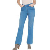 Denim & Co. Petite Soft Stretch Lightly Bootcut Jeans