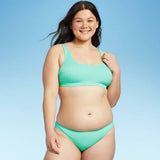 Xhilaration Women's Sustainably Made Ribbed Cheeky Bikini Bottom