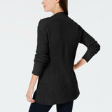 Charter Club Women's Button Detail Curved Hem Cardigan Sweater