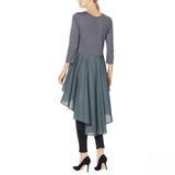 DG2 by Diane Gilman Women's Dramatic Hi Low Top With Pleated Back