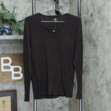 JM Collection Women's Button Cuff V-Neck Pullover Sweater