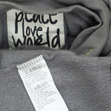 Peace Love World Plus Size Mock Neck Hoodie With Dip Dye Cords