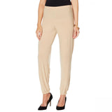 Slinky Brand Women's Solid Knit Harem Pants