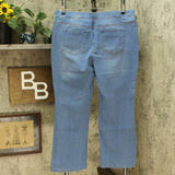 Denim & Co. Petite Soft Stretch Lightly Bootcut Jeans