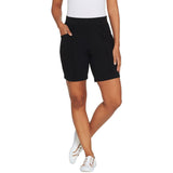 Denim & Co. Active Women's Duo Stretch Shorts With Pintuck Detail