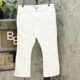DG2 by Diane Gilman Women's Classic Stretch Boot Cut Jeans White Petite 18W